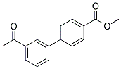 METHYL 3'-ACETYL[1,1'-BIPHENYL]-4-CARBOXYLATE 结构式