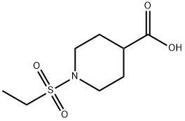 1-乙烷磺酰基-哌啶-4-羧酸 结构式