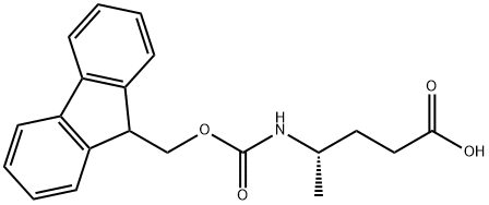 (S)-FMOC-4-AMINO-PENTANOIC ACID 结构式