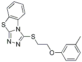 3-(2-M-TOLYLOXY-ETHYLSULFANYL)-BENZO[4,5]THIAZOLO[2,3-C][1,2,4]TRIAZOLE 结构式