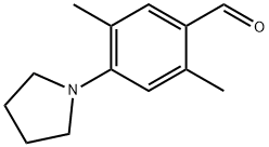 2,5-二甲基-4-(1-吡咯烷基)苯甲醛 结构式