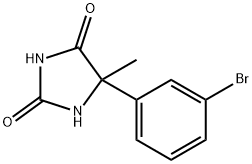 5-(3-溴苯基)-5-甲基咪唑烷-2,4-二酮 结构式