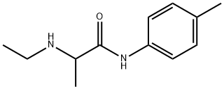 2-(乙氨基)-N-(4-甲基苯基)丙酰胺 结构式