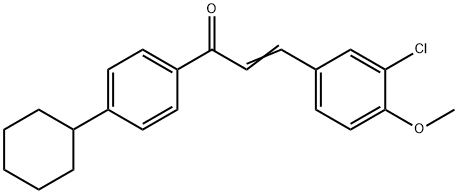 (E)-3-(3-CHLORO-4-METHOXYPHENYL)-1-(4-CYCLOHEXYLPHENYL)-2-PROPEN-1-ONE