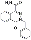3-Benzyl-4-oxo-3,4-dihydro-phthalazine-1-carboxylic acid amide 结构式