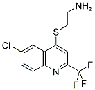 4-(2-AMINOETHYLTHIO)-6-CHLORO-2-(TRIFLUOROMETHYL)QUINOLINE 结构式