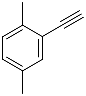 2-ETHYNYL-1,4-DIMETHYLBENZENE 结构式