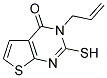 3-ALLYL-2-MERCAPTOTHIENO[2,3-D]PYRIMIDIN-4(3H)-ONE 结构式