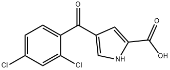 4-(2,4-DICHLOROBENZOYL)-1H-PYRROLE-2-CARBOXYLIC ACID 结构式