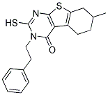 2-MERCAPTO-7-METHYL-3-PHENETHYL-5,6,7,8-TETRAHYDRO-3H-BENZO[4,5]THIENO[2,3-D]PYRIMIDIN-4-ONE 结构式