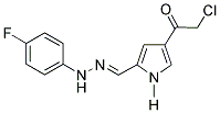 4-(2-CHLOROACETYL)-1H-PYRROLE-2-CARBALDEHYDE N-(4-FLUOROPHENYL)HYDRAZONE 结构式