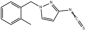 3-ISOTHIOCYANATO-1-(2-METHYL-BENZYL)-1H-PYRAZOLE 结构式