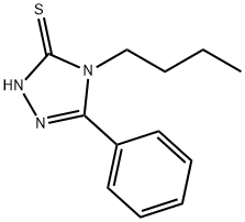 4-Butyl-5-phenyl-4H-1,2,4-triazole-3-thiol 结构式