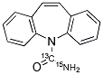 卡马西平-羧酰胺-13C,15N 结构式