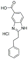 2-PHENETHYL-1 H-BENZOIMIDAZOLE-5-CARBOXYLIC ACID HYDROCHLORIDE 结构式