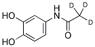 N-(3,4-二羟基苯基)乙酰胺-2,2,2-D<SUB>3</SUB> 结构式