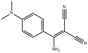 2-(AMINO[4-(DIMETHYLAMINO)PHENYL]METHYLENE)MALONONITRILE 结构式