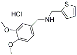 N-(3,4-DIMETHOXYBENZYL)-N-(THIEN-2-YLMETHYL)AMINE HYDROCHLORIDE 结构式