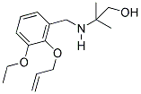 2-([2-(ALLYLOXY)-3-ETHOXYBENZYL]AMINO)-2-METHYLPROPAN-1-OL 结构式