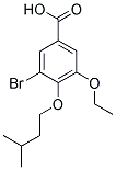 3-BROMO-5-ETHOXY-4-(3-METHYLBUTOXY)BENZOIC ACID 结构式