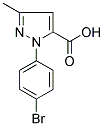 1-(4-BROMOPHENYL)-3-METHYL-1H-PYRAZOLE-5-CARBOXYLIC ACID 结构式