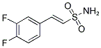 2-(3,4-DIFLUOROPHENYL)-ETHENESULFONIC ACID AMIDE 结构式