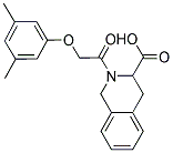 2-[(3,5-DIMETHYLPHENOXY)ACETYL]-1,2,3,4-TETRAHYDROISOQUINOLINE-3-CARBOXYLIC ACID 结构式