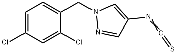 1-(2,4-二氯苄基)-4-异硫氰酸根-1H-吡唑 结构式