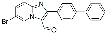 2-BIPHENYL-4-YL-6-BROMO-IMIDAZO[1,2-A]PYRIDINE-3-CARBALDEHYDE 结构式