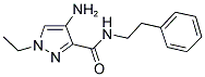 4-AMINO-1-ETHYL-1 H-PYRAZOLE-3-CARBOXYLIC ACID PHENETHYL-AMIDE 结构式