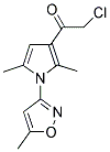 2-CHLORO-1-[2,5-DIMETHYL-1-(5-METHYLISOXAZOL-3-YL)-1H-PYRROL-3-YL]ETHANONE 结构式