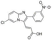 3-[6-CHLORO-2-(3-NITRO-PHENYL)-IMIDAZO[1,2-A]-PYRIDIN-3-YL]-ACRYLIC ACID 结构式