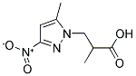 2-METHYL-3-(5-METHYL-3-NITRO-PYRAZOL-1-YL)-PROPIONIC ACID 结构式