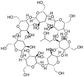 2-O-MONO-(2-HYDROXY)-PROPYL-BETA-CYCLODEXTRIN 结构式