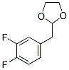 1,2-DIFLUORO-4-(1,3-DIOXOLAN-2-YLMETHYL)BENZENE 结构式