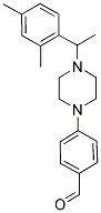 4-(4-[1-(2,4-DIMETHYLPHENYL)ETHYL]PIPERAZIN-1-YL)BENZALDEHYDE 结构式