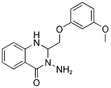 3-Amino-2-(3-methoxy-phenoxymethyl)-3H-quinazolin-4-one 结构式