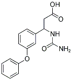 3-[(AMINOCARBONYL)AMINO]-3-(3-PHENOXYPHENYL)PROPANOIC ACID 结构式