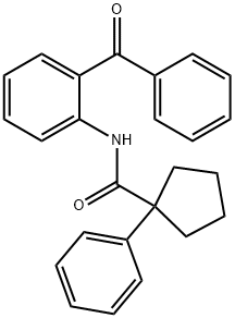 N-(2-(PHENYLCARBONYL)PHENYL)(PHENYLCYCLOPENTYL)FORMAMIDE 结构式