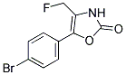 5-(4-BROMO-PHENYL)-4-FLUOROMETHYL-3H-OXAZOL-2-ONE 结构式