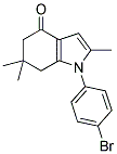 1-(4-Bromophenyl)-2,6,6-trimethyl-1,5,6,7-tetrahydro-4H-indol-4-one 结构式