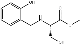 (2-羟基苄基)-L-丝氨酸甲酯 结构式