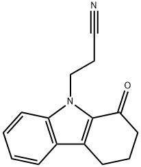 3-(1-OXO-1,2,3,4-TETRAHYDRO-9H-CARBAZOL-9-YL)PROPANENITRILE 结构式