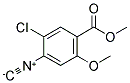 METHYL-4-ISOCYANO-5-CHLORO-2-METHOXYBENZOATE 结构式