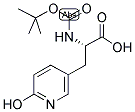 (S)-2-TERT-BUTOXYCARBONYLAMINO-3-(6-HYDROXY-PYRIDIN-3-YL)-PROPIONIC ACID 结构式