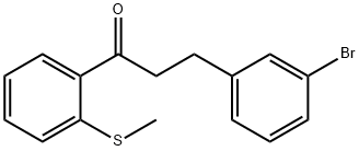 3-(3-Bromophenyl)-2'-thiomethylpropiophenone 结构式