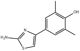 4-(2-亚胺-2,3-二氢噻唑-4-基)-2,6-二甲基苯酚 结构式