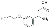 3-AMINO-3-[3-(2-HYDROXY-ETHOXY)-PHENYL]-PROPIONIC ACID 结构式