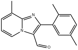 2-(2,5-二甲基苯基)-8-甲基咪唑并[1,2-A]吡啶-3-甲醛 结构式