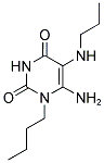 6-AMINO-1-BUTYL-5-PROPYLAMINO-1H-PYRIMIDINE-2,4-DIONE 结构式